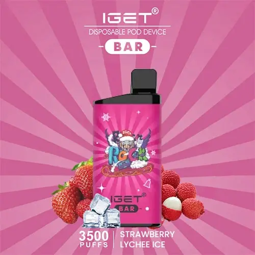 STRAWBERRY LYCHEE – IGET BAR – 3500 PUFFS