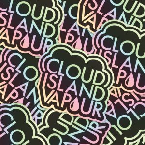 Holographic Sticker – CLOUD ISLAND VAPOUR